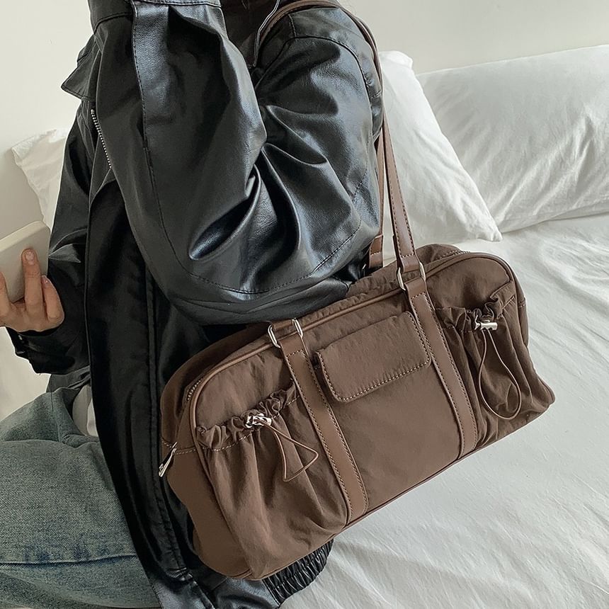 Multi-Pocket Tote Drawstring Bag