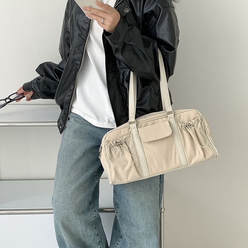 Multi-Pocket Tote Drawstring Bag