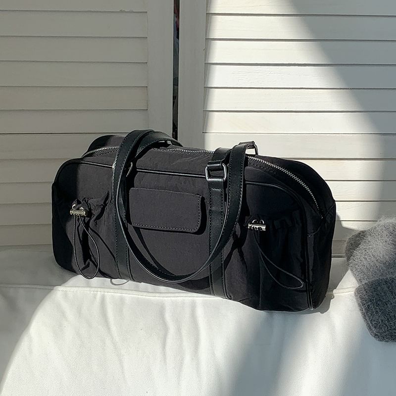 Multi-Pocket Tote Drawstring Bag