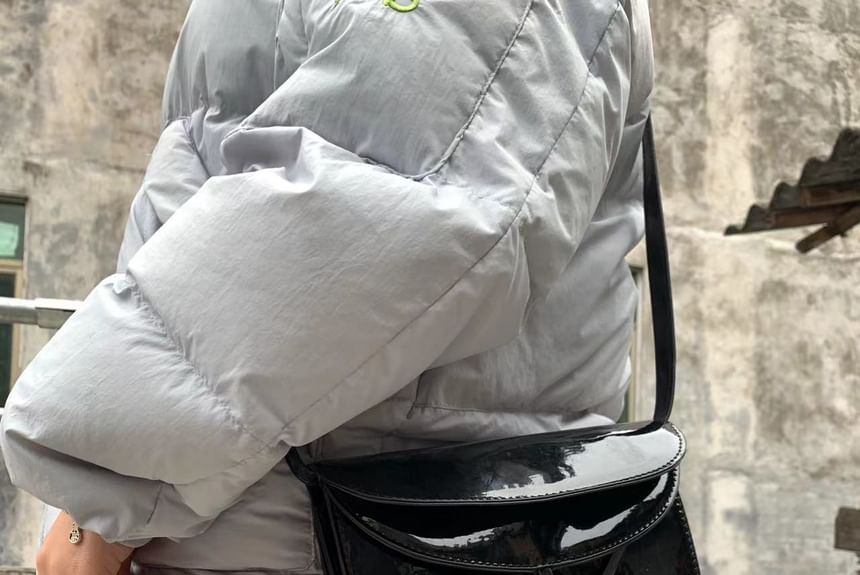 Bag Bow Faux Crossbody Leather Flap