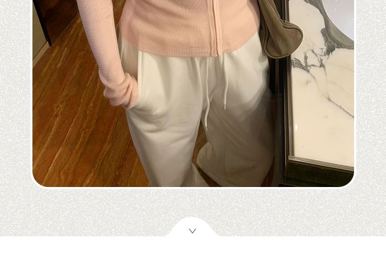 Simple Hood Zip Up Cardigan