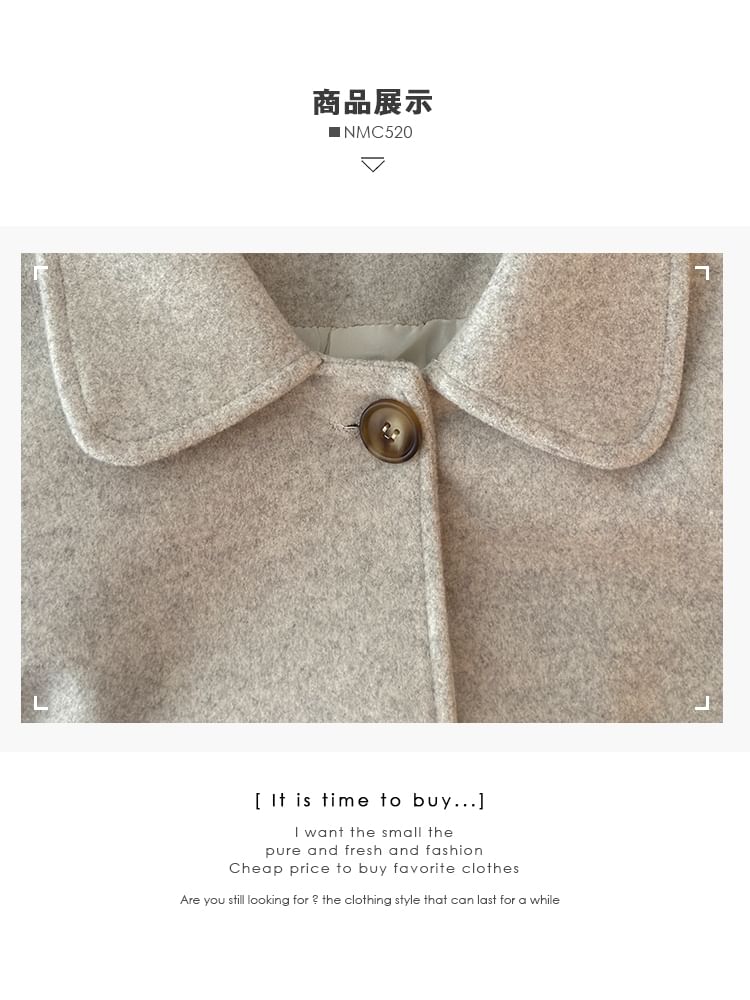 Collared Woolen Jacket