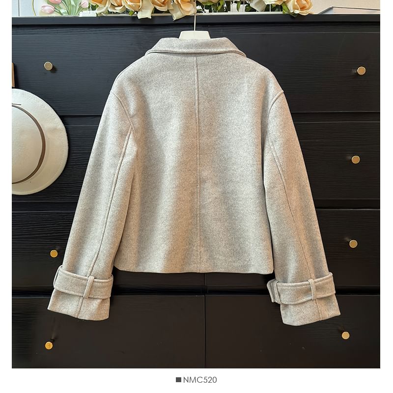 Collared Woolen Jacket