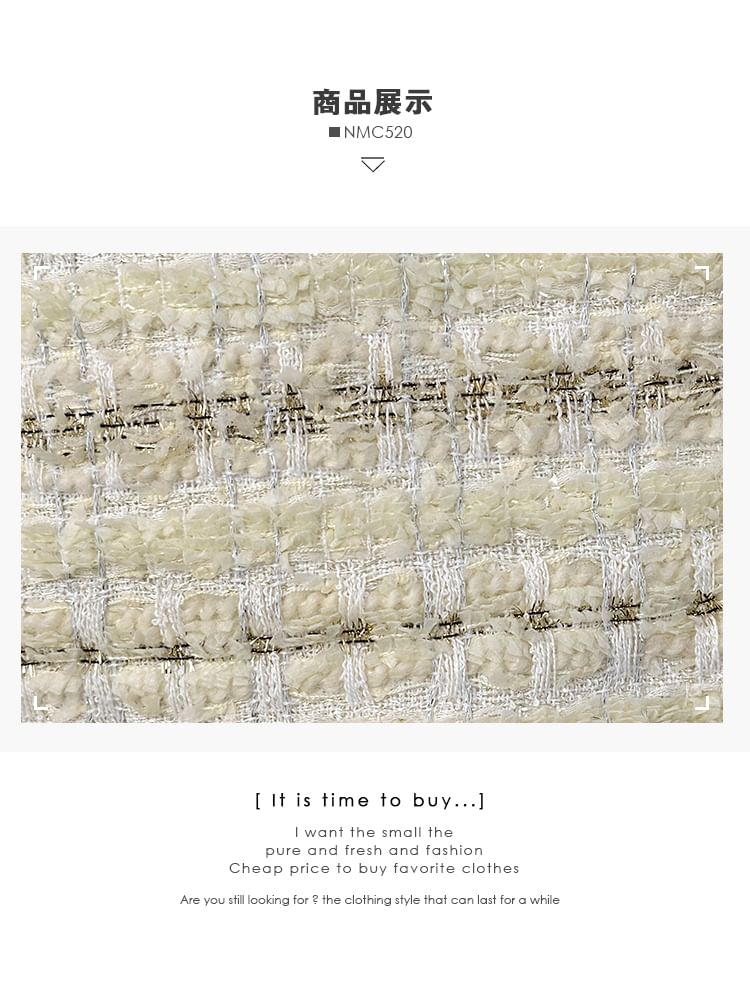 Round-Neck Tweed Jacket