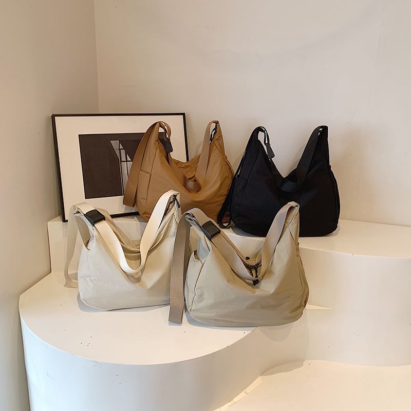 Plain Crossbody Nylon Bag