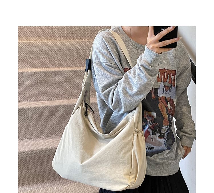 Plain Crossbody Nylon Bag