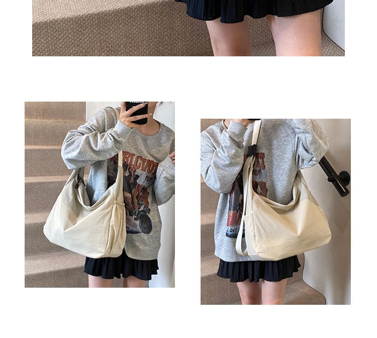 Plain Crossbody Nylon Bag