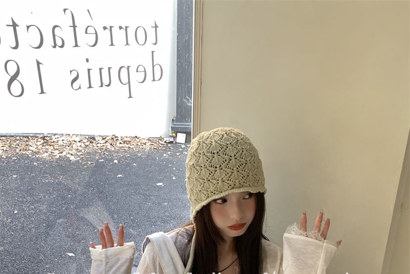 Crochet Plain Knit Beanie