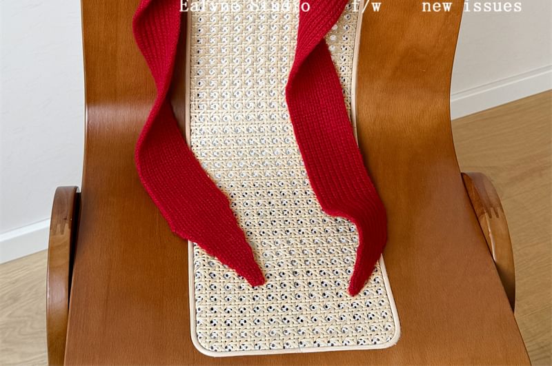 Knit Plain Bonnet Hat