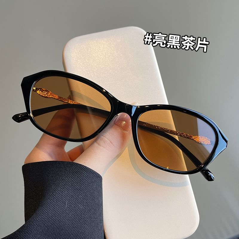 Frame Oval Sunglasses Glitter
