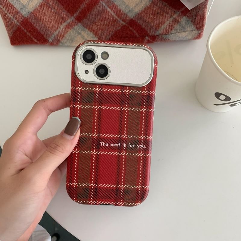 Plaid Phone Case Heart