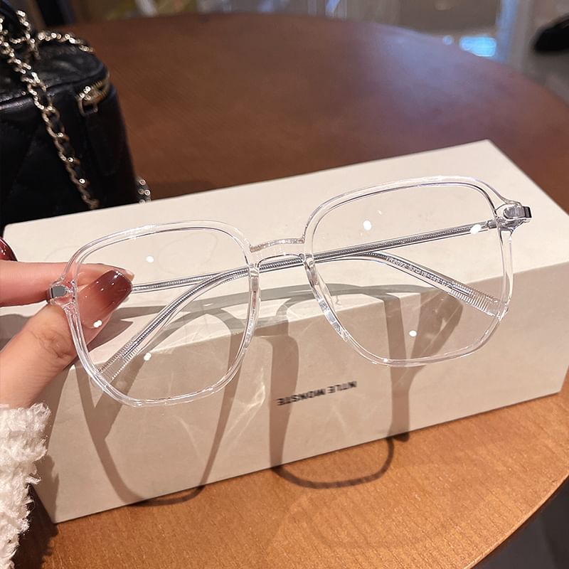 Square Blocking Light Blue Glasses