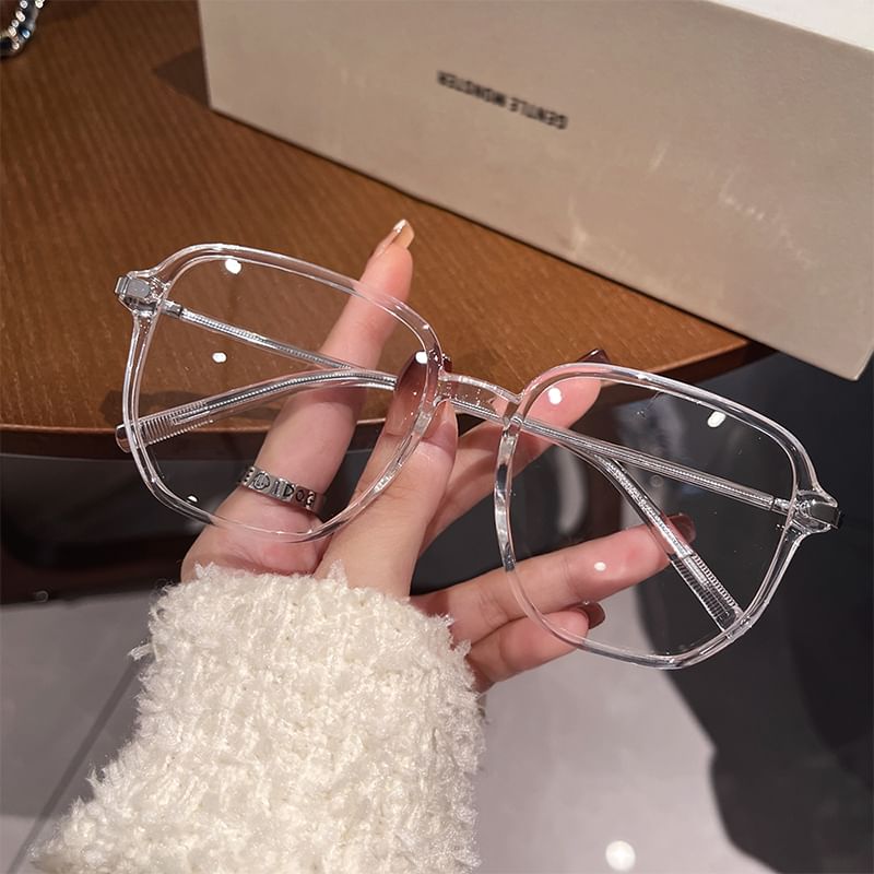 Square Blocking Light Blue Glasses