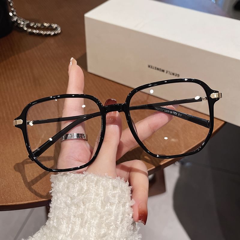 Square Blocking Light Blue Glasses