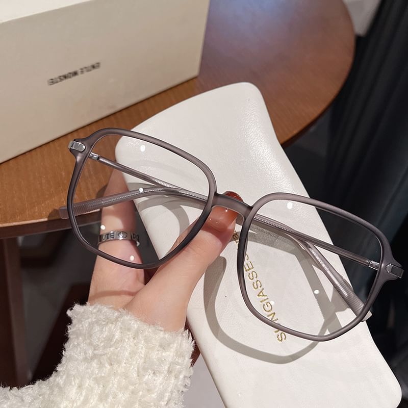 Square Blocking Light Blue Glasses