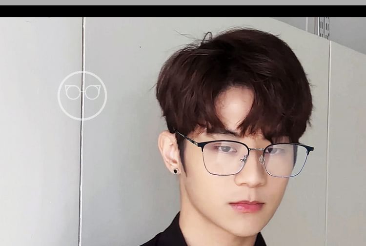 Square Blocking Glasses Light Blue
