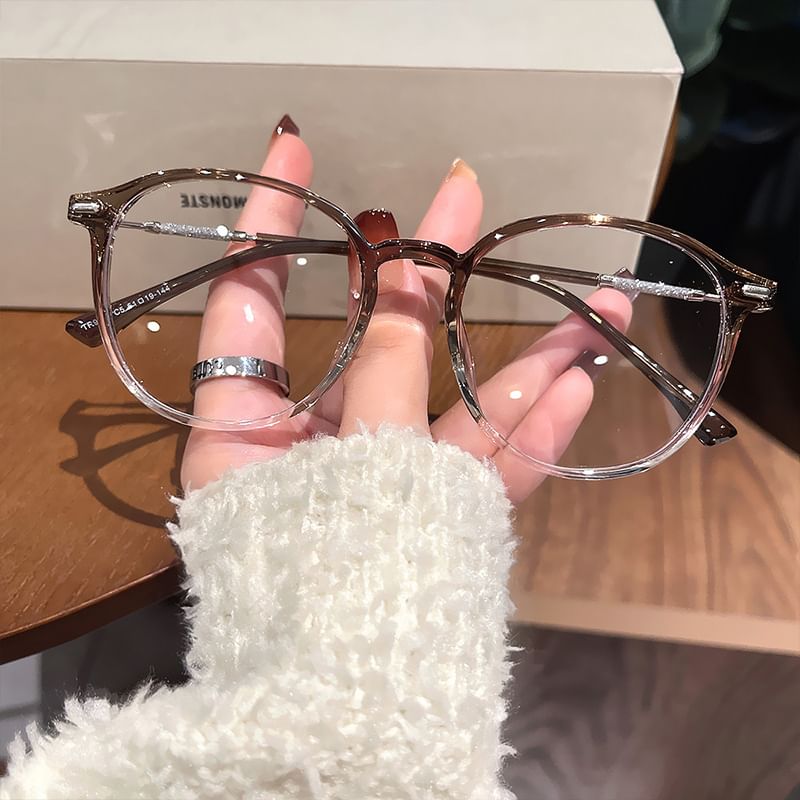 Light Blue Blocking Retro Glasses