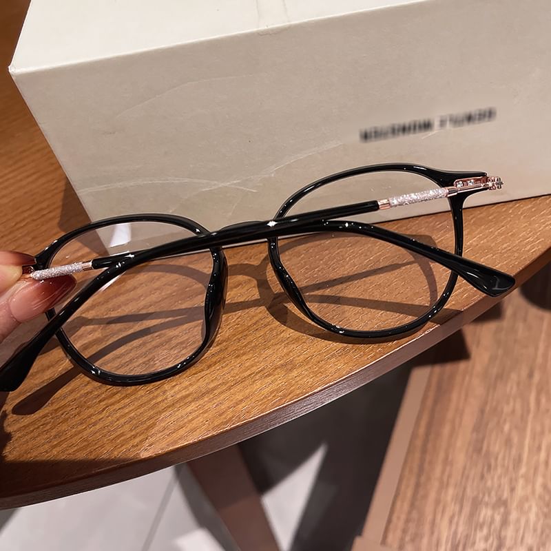 Light Blue Blocking Retro Glasses