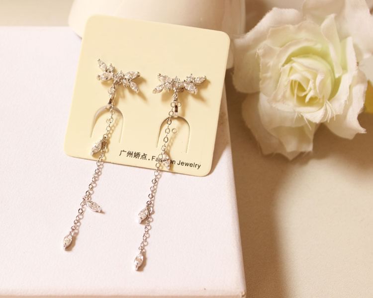 Alloy Dangle Earring Rhinestone
