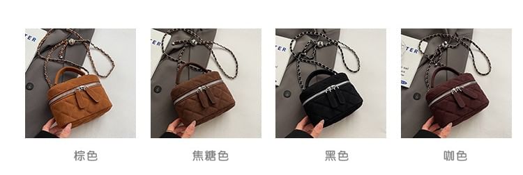 Quilted Chain Strap Bag Bucket