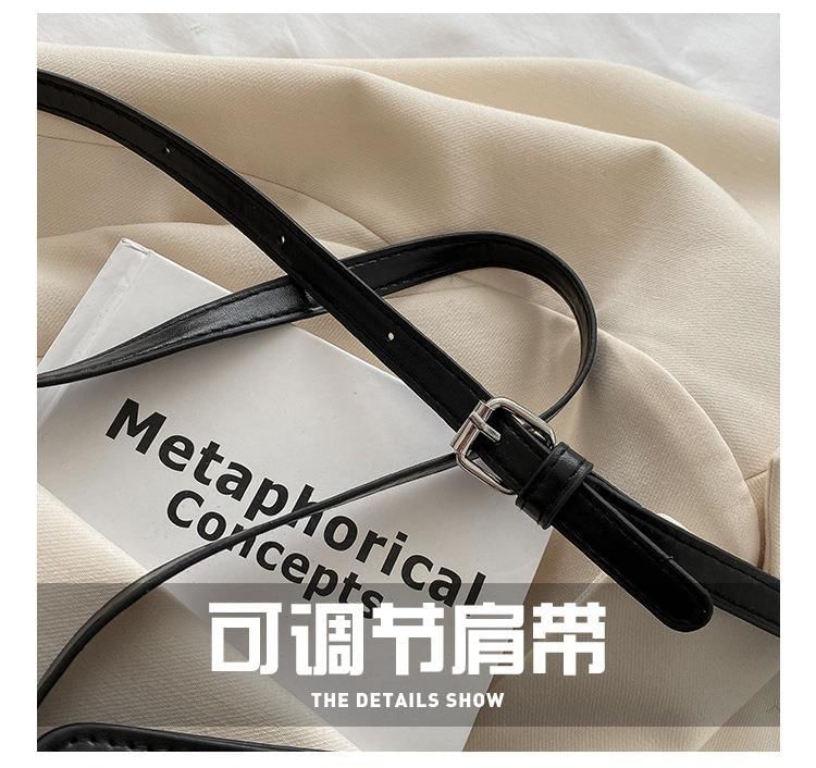 Leather Bag Faux Crossbody Lettering