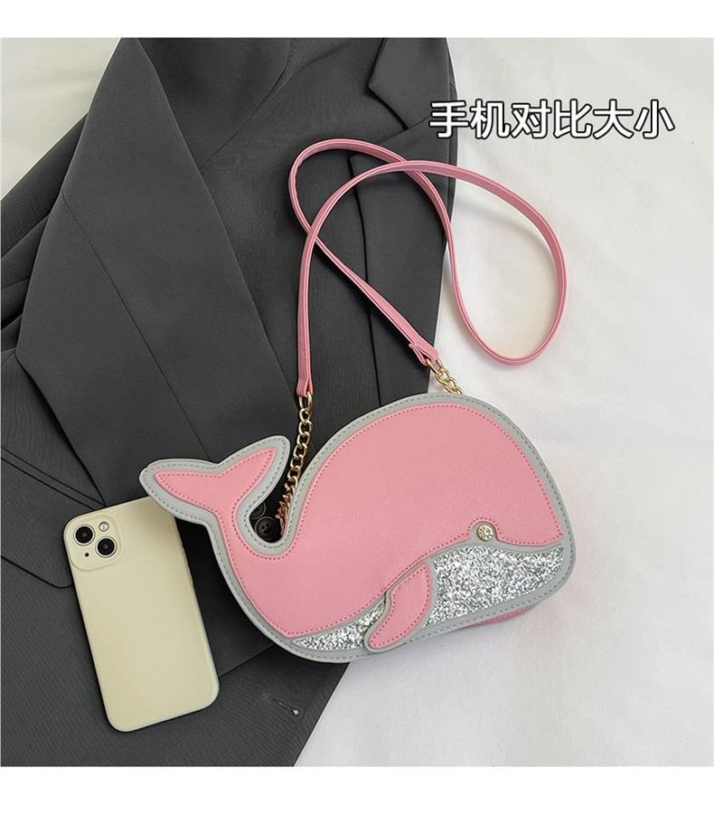 Dolphin Bag Crossbody Faux Leather