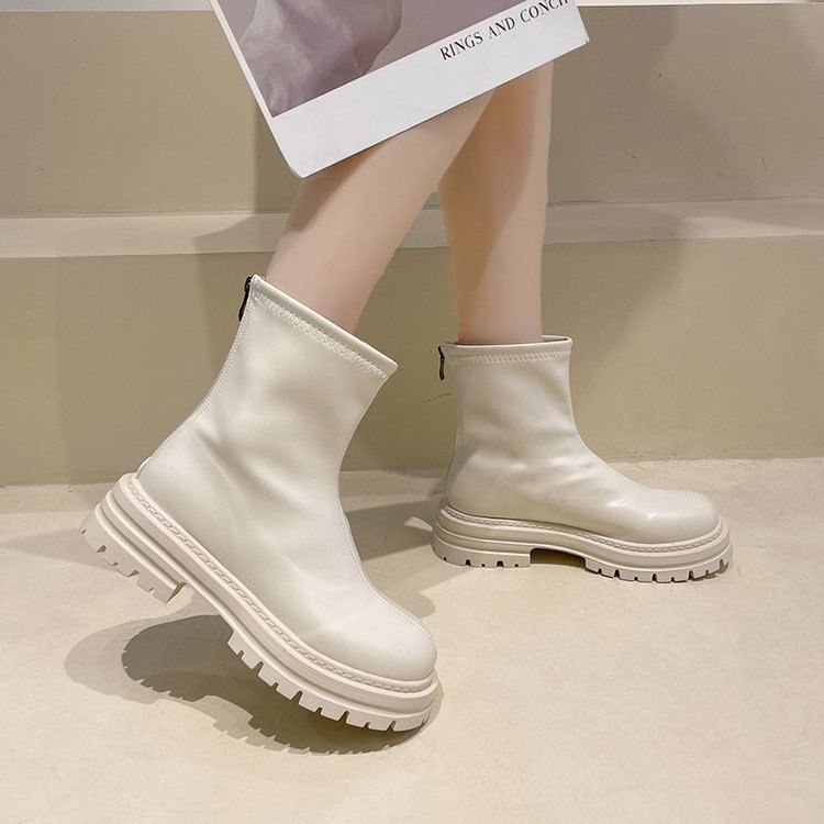 Zip Boots Platform Short