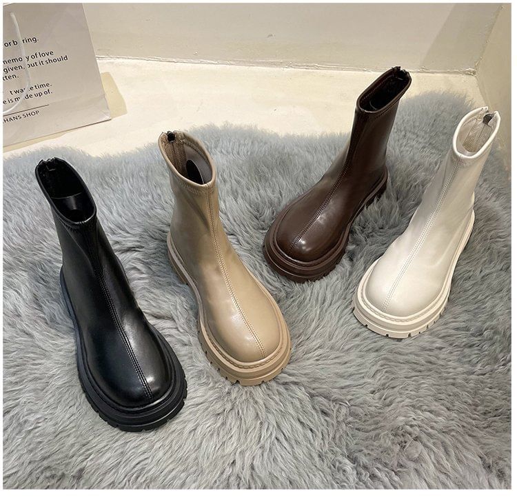 Zip Boots Platform Short