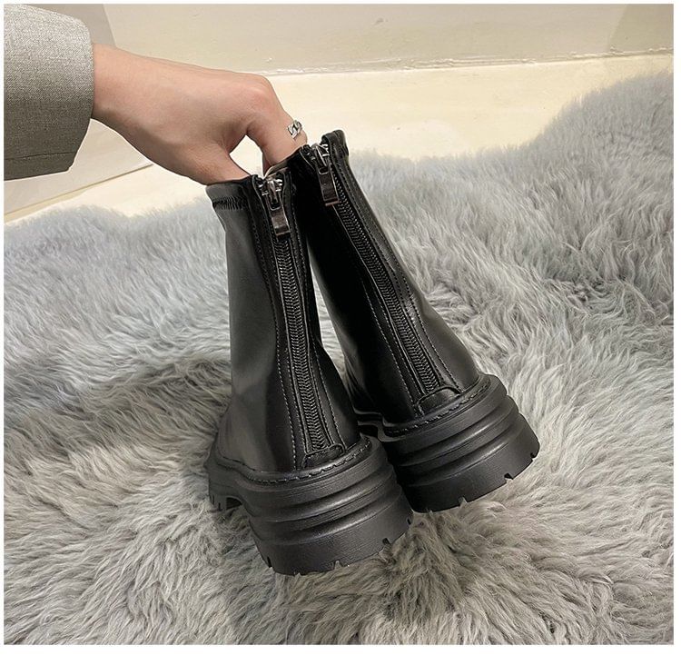 Zip Boots Platform Short