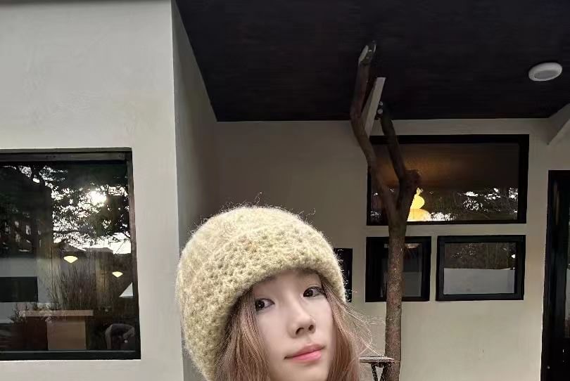 Knit Cable Plain Beanie