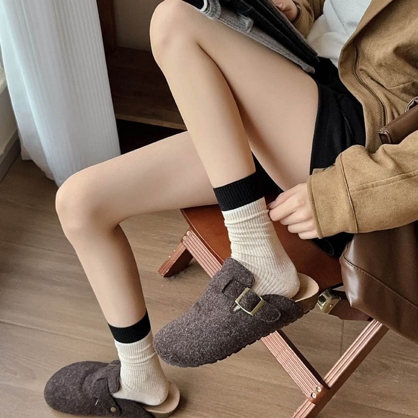 Color Block Short Socks