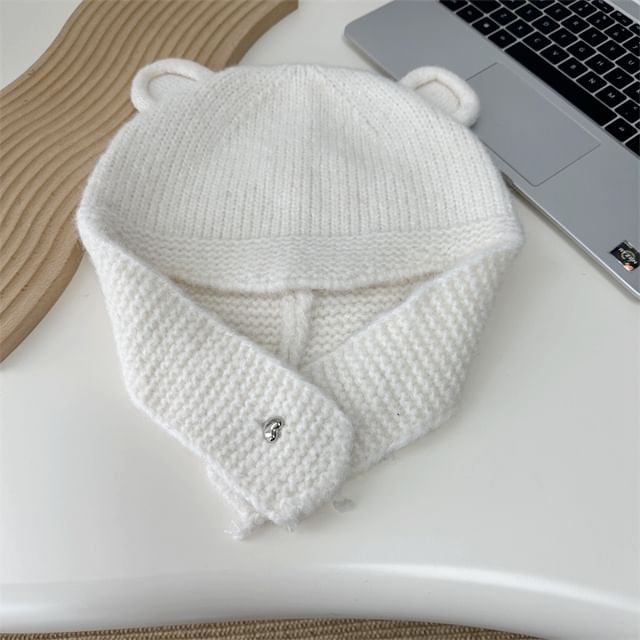 Bear Knit Balaclava Ear