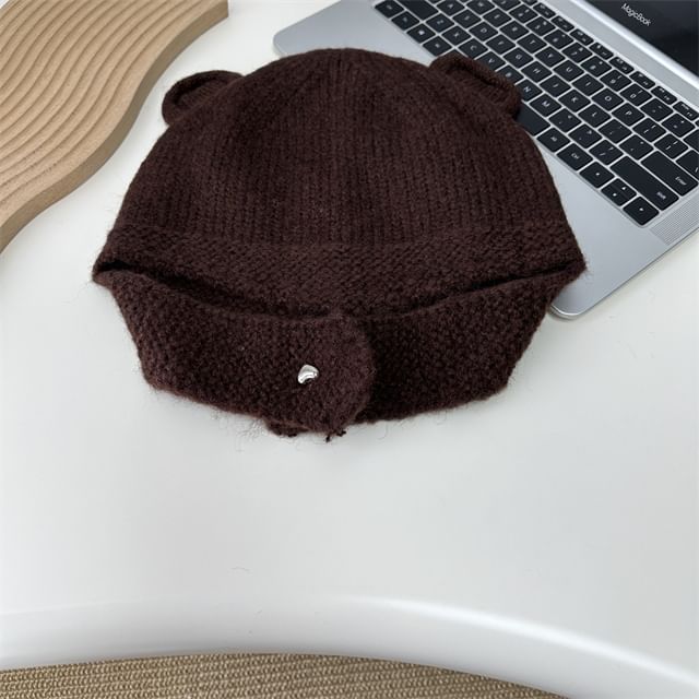 Bear Knit Balaclava Ear