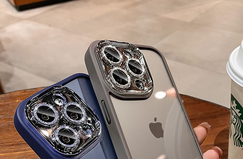 Phone Protection Glitter Lens Case