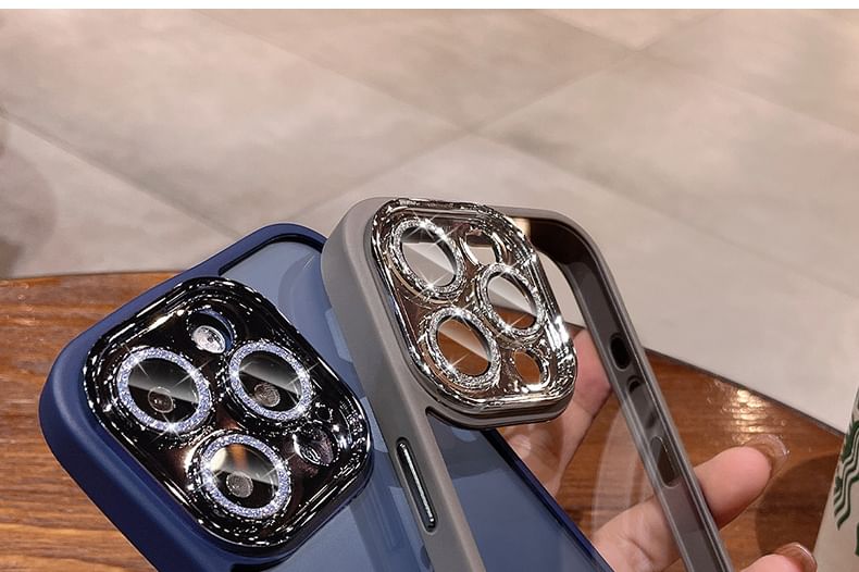 Phone Protection Glitter Lens Case