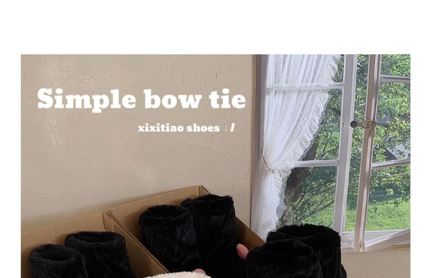 Two Tone Short Snow Boots