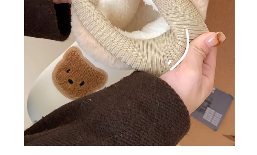 Bear Fluffy Short Snow Boots
