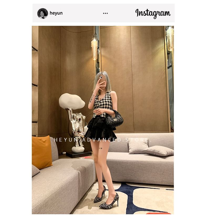 Pointed Stiletto Print Pumps Toe Floral