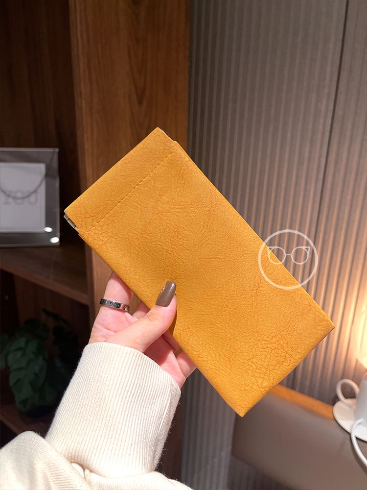 Faux Leather Glasses Case