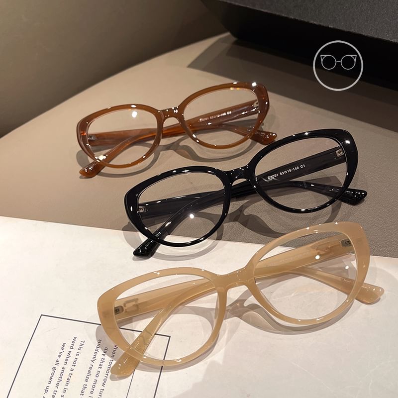 Light Blue Blocking Glasses Eye Cat