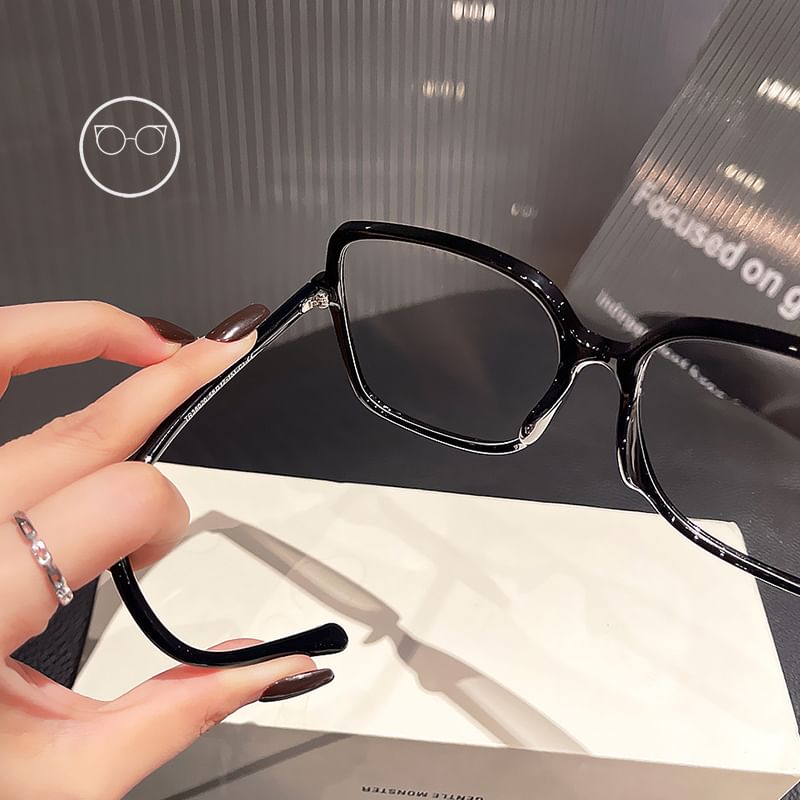 Blue Oversized Light Blocking Square Glasses