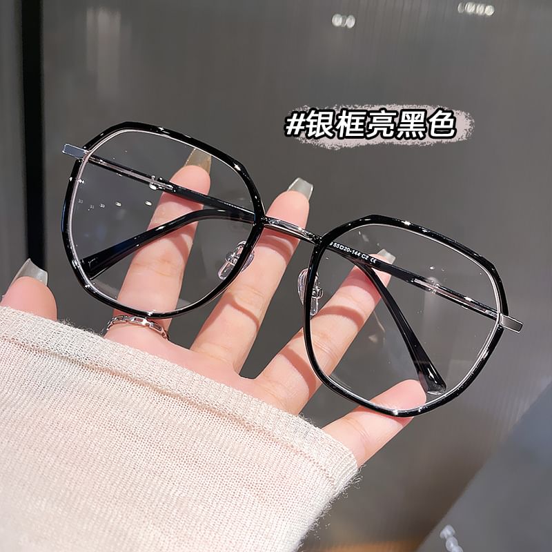 Metal Blocking Blue Light Geometric Glasses