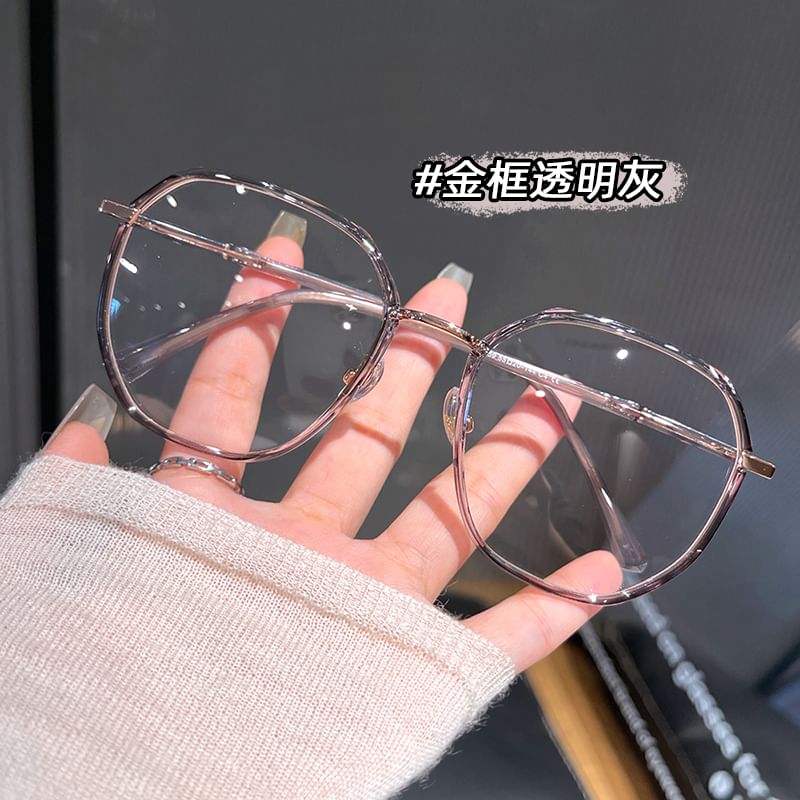 Metal Blocking Blue Light Geometric Glasses