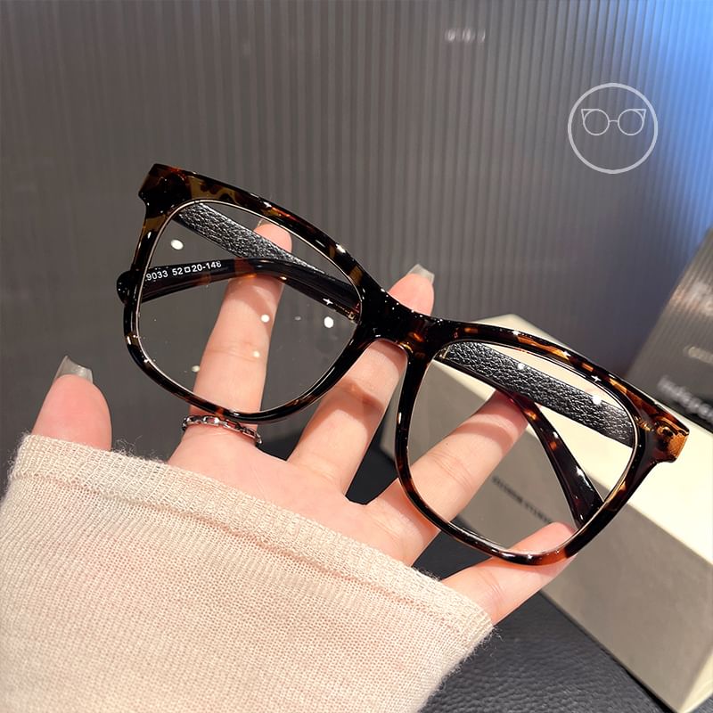 Blue Square Glasses Blocking Light