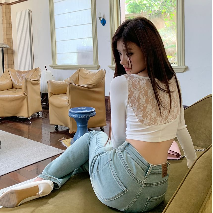 Flared Jeans High Washed Rise