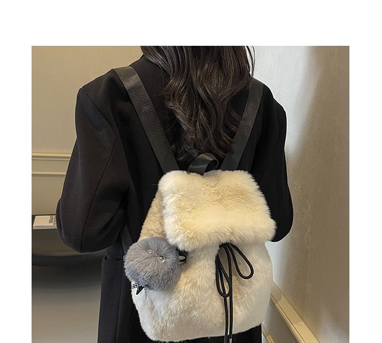 Fluffy Flap Backpack / Bag Charm / Set