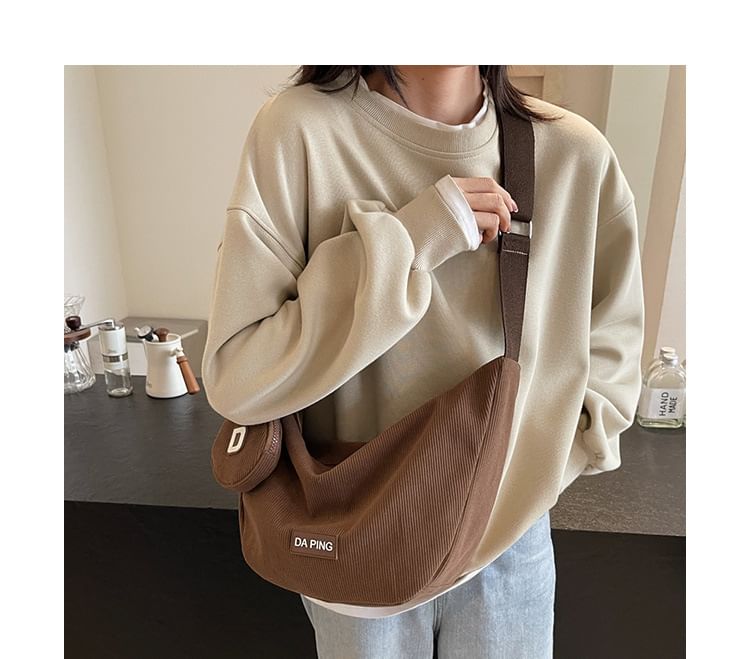 Set: Applique Crossbody Bag + Coin Purse