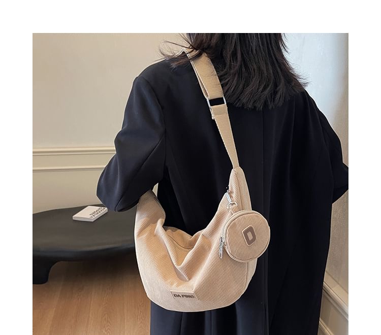 Set: Applique Crossbody Bag + Coin Purse