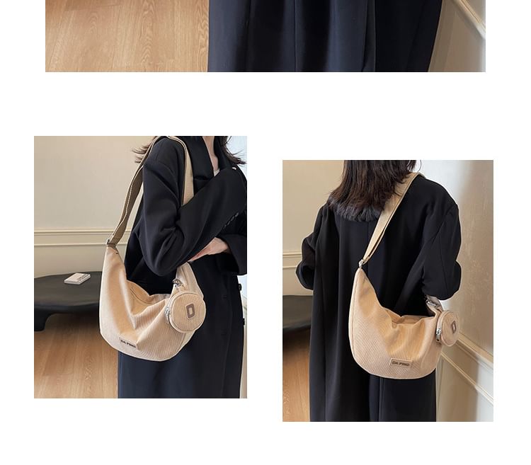 Set: Applique Crossbody Bag + Coin Purse