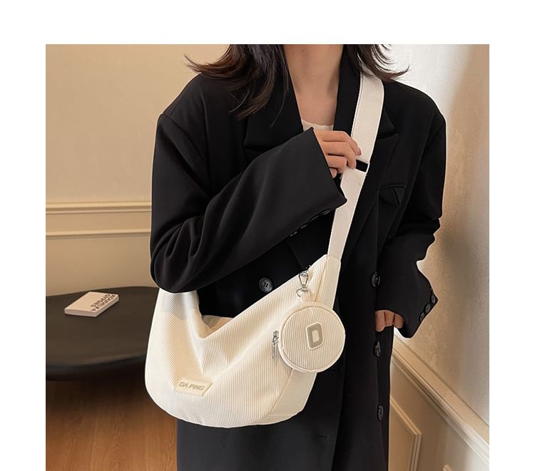 Set: Applique Crossbody Bag + Coin Purse